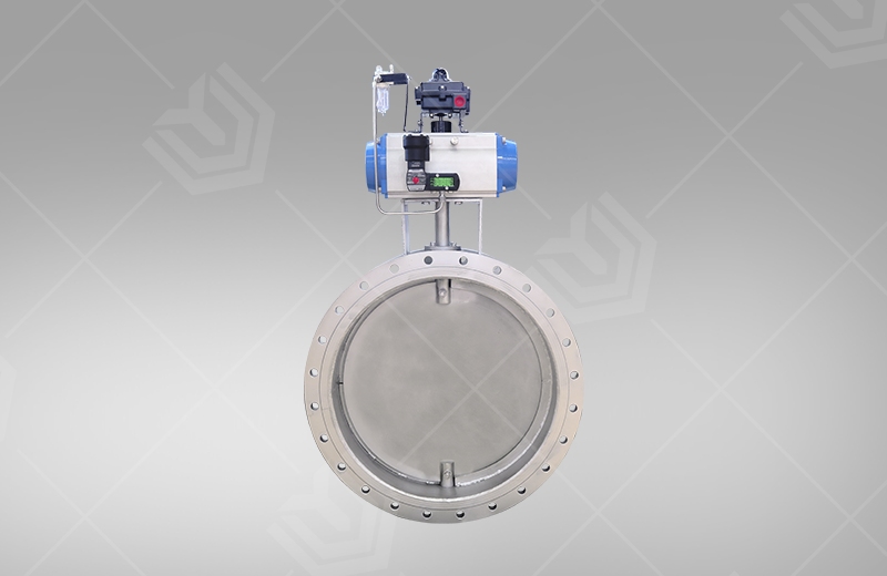 Pneumatic Ventilation Flanged Butterfly Valve(图1)