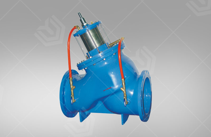 Piston type multifunctional water pump control val