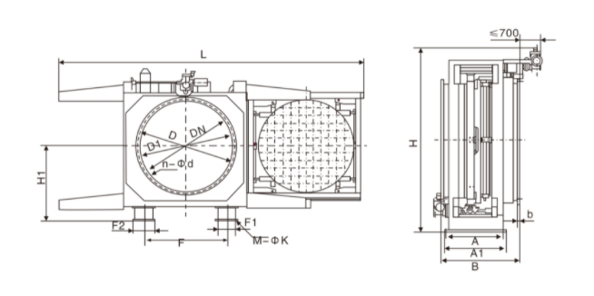 电动敞开式插板阀(图1)