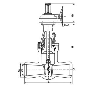 高温高压焊接闸阀(图1)