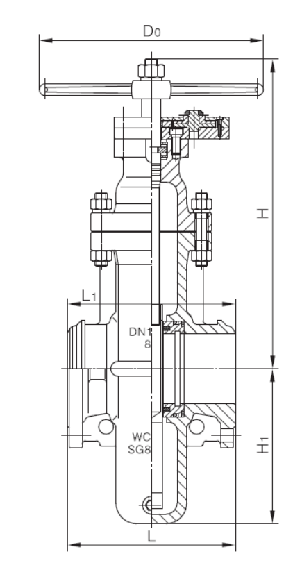 Gas plate gate valve(图1)
